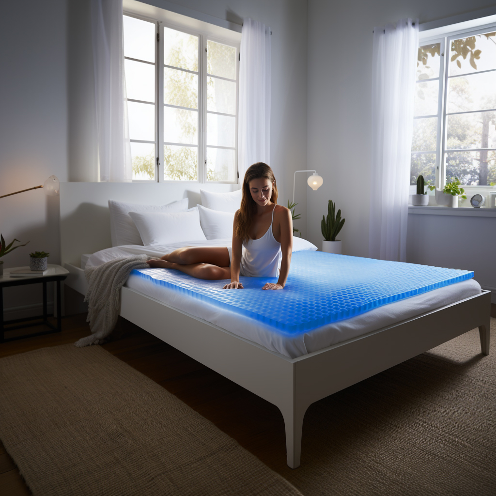 Woman laying on Doze Mattress Topper